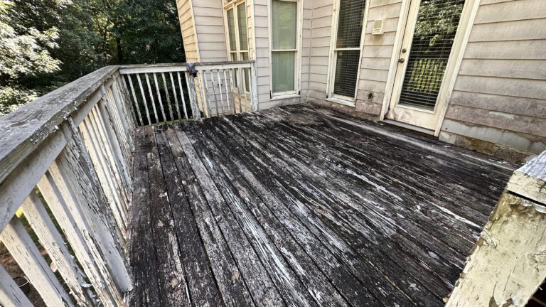 Deck that has rotted